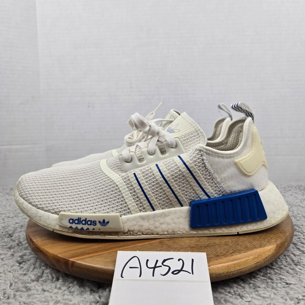 Adidas Mens 12 NMD R1 White Blue Bird Lifestyle Daily Casual Sneaker GX0999